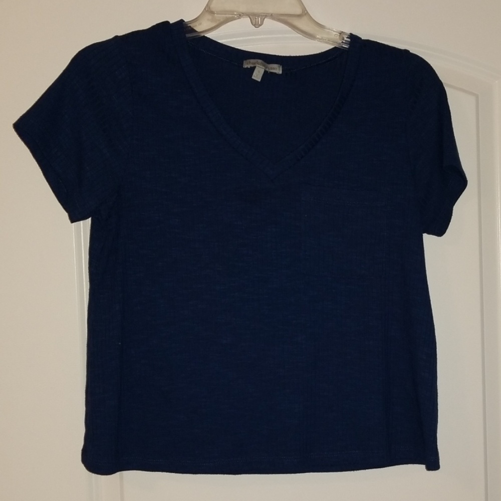 Navy blue crop top
